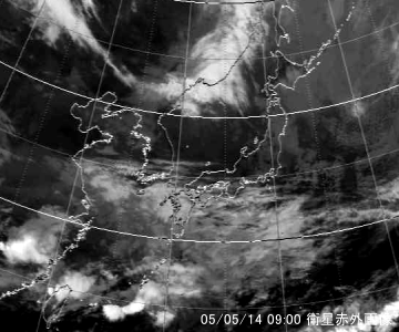 5月14日9時 衛星赤外画像