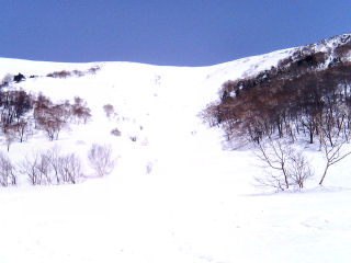 ヤカイ沢源頭部